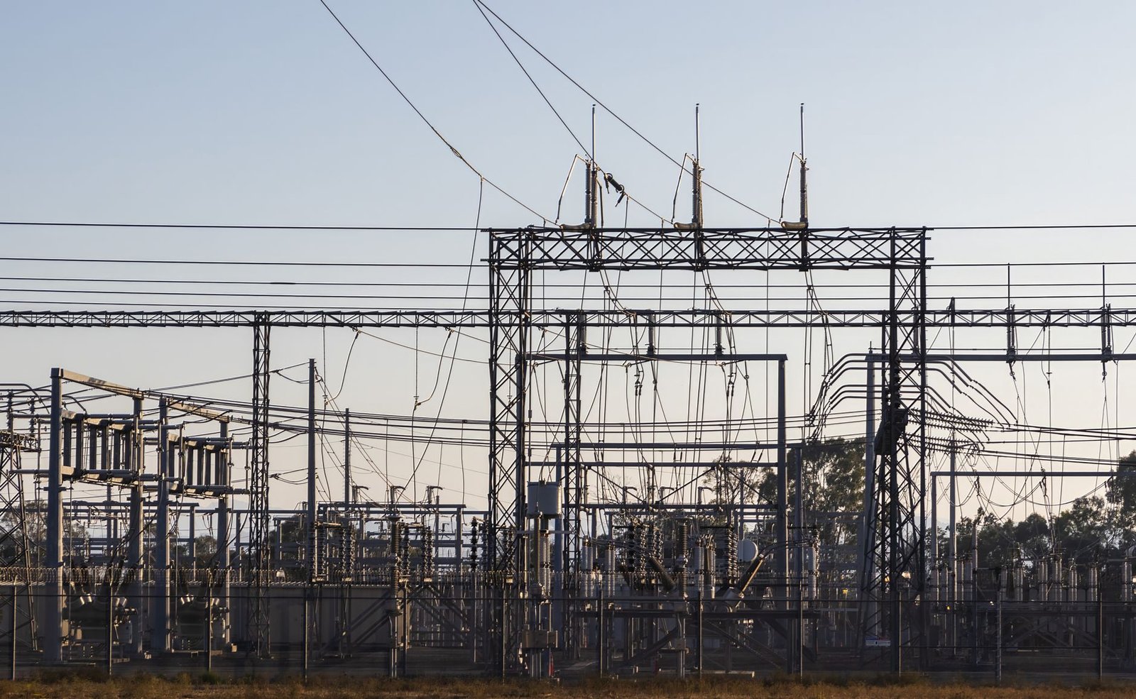 Grid-scale battery storage units connected at a substation