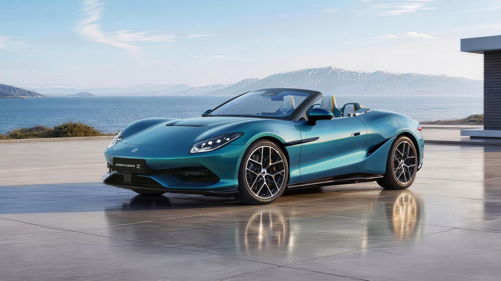 The Denza Z electric supercar at its pre-order announcement